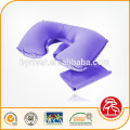 inflatable flocked beach/jumping/water/travel neck pillow with eye mask/ear plug